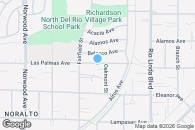 Map image of the property - 672 Las Palmas Ave