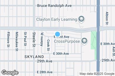 Map image of the property - 3464 E 31st Ave