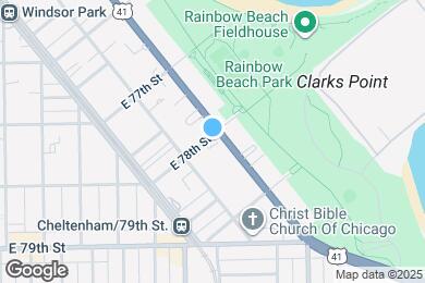 Map image of the property - 7800 S South Shore Dr