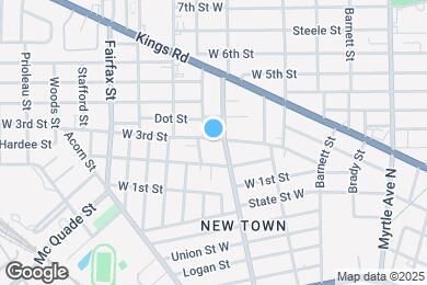 Map image of the property - 1614 W 3rd St