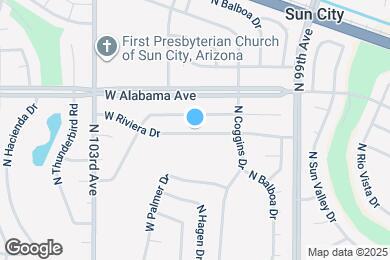 Map image of the property - 10042 W Riviera Dr