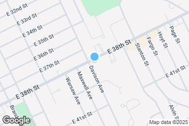 Map image of the property - 1539 E 38th St