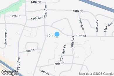Map image of the property - 2112 10th Street Pl