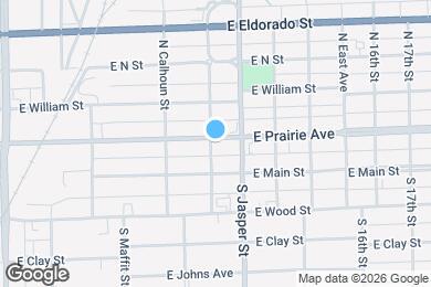 Map image of the property - 1103 E Prairie Ave