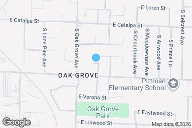 Map image of the property - 1333 S Ventura Ave