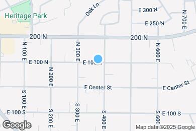 Map image of the property - 380 E 100 N