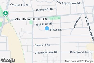 Map image of the property - 801 Adair Ave NE