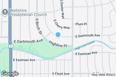 Map image of the property - 4624 E Dartmouth Ave