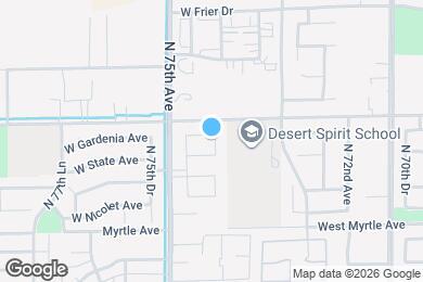 Map image of the property - 7407 W Gardenia Ave