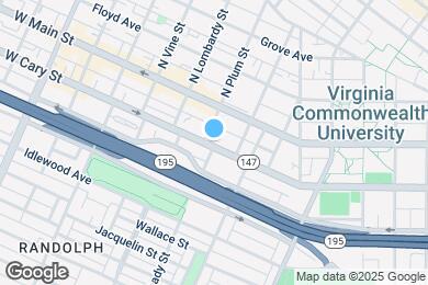 Map image of the property - 1424 W Cary St