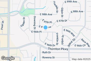 Map image of the property - 1393 E 96th Pl