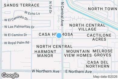 Map image of the property - 8150 N Central Ave