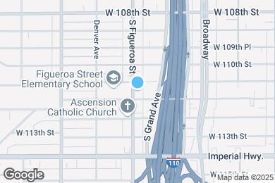 Map image of the property - 11116 S Figueroa St