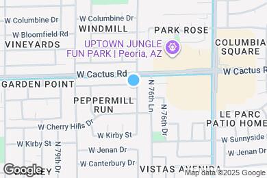 Map image of the property - 7731 W Shaw Butte Dr