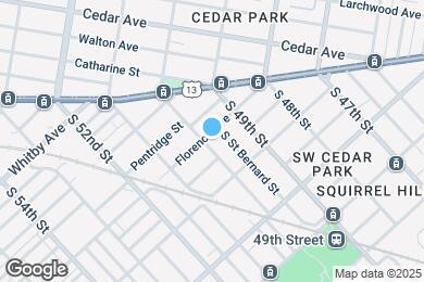 Map image of the property - 4928 Florence Ave