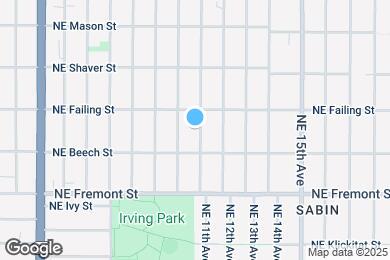 Map image of the property - 3805 NE 11th Ave