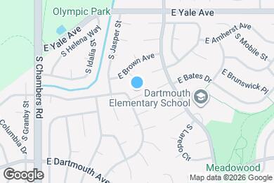 Map image of the property - 15831 E Bates Pl