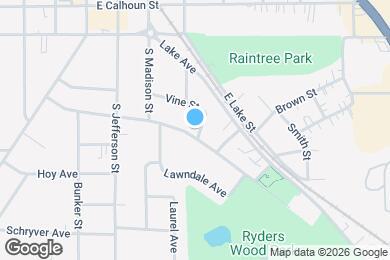 Map image of the property - 420 Vine St