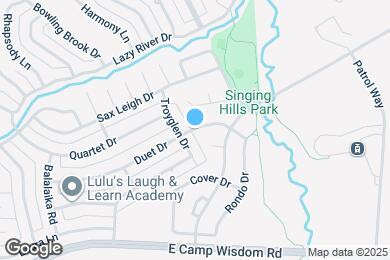 Map image of the property - 1626 Duet Dr