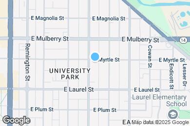 Map image of the property - 509 E Myrtle St