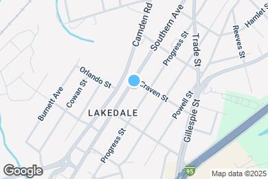 Map image of the property - 1909 Southern Ave