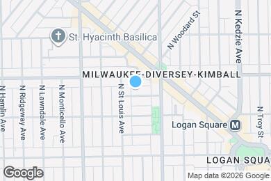 Map image of the property - 3442 W Parker Ave