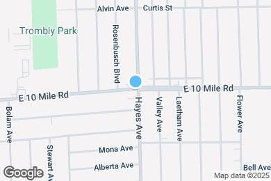 Map image of the property - 14950 E 10 Mile Rd
