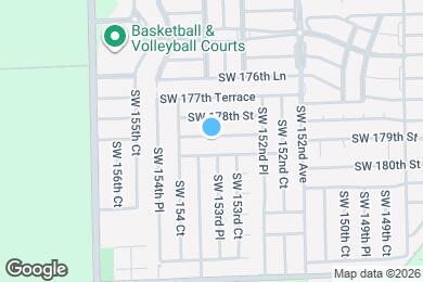 Map image of the property - 15366 SW 178th Terrace