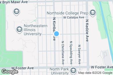 Map image of the property - 5351 N Kimball Ave