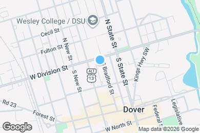 Map image of the property - 14 S Bradford St