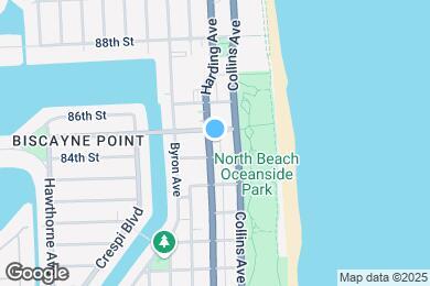 Map image of the property - 8425 Harding Ave