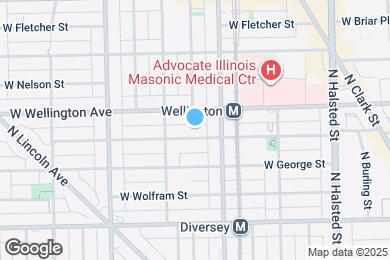 Map image of the property - 1028 W Oakdale Ave