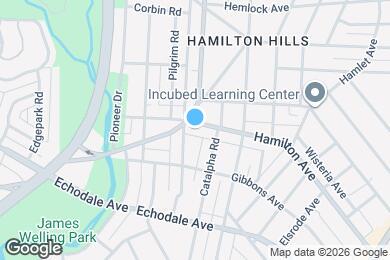 Map image of the property - 2305 Hamilton Ave