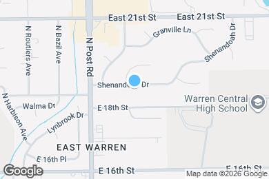 Map image of the property - 9121 Shenandoah Dr