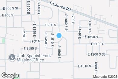 Map image of the property - 1555 E 1100 S