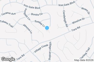 Map image of the property - 1191 Sunday Ln