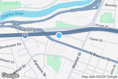 Map image of the property - 263 North Beacon St