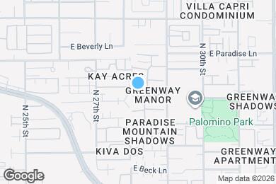 Map image of the property - 2808 E Marconi Ave