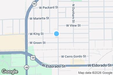 Map image of the property - 821 N Oakland Ave