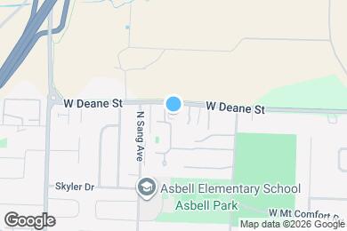 Map image of the property - 1931 W Deane St
