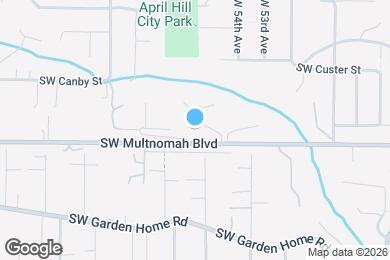 Map image of the property - 5561 SW Multnomah Blvd