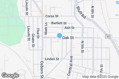 Map image of the property - 1209 Oak St
