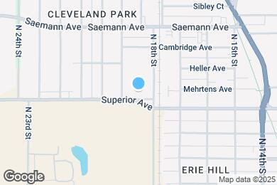 Map image of the property - 1822 Superior Ave