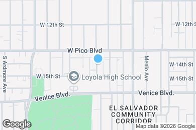 Map image of the property - 1338 S Catalina St