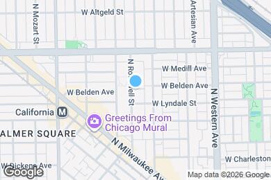 Map image of the property - 2245 N Rockwell St