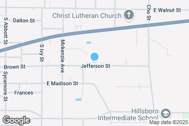 Map image of the property - 707 Jefferson St