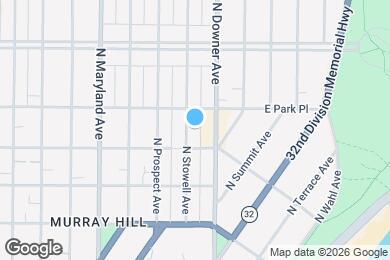 Map image of the property - 2622 N Stowell Ave