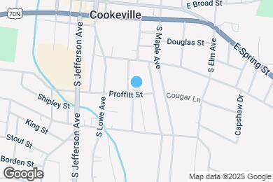 Map image of the property - 442 Proffitt St