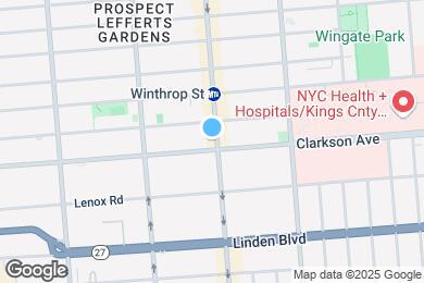 Map image of the property - 1290 Nostrand Ave