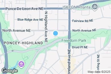 Map image of the property - 584 Seminole Ave NE